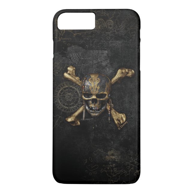 Pirates of the Caribbean Skull & Cross Bones Case-Mate iPhone Case (Back)
