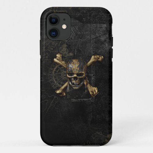 Pirates of the Caribbean Skull  Cross Bones iPhone 11 Case