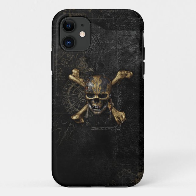 Pirates of the Caribbean Skull & Cross Bones Case-Mate iPhone Case (Back)
