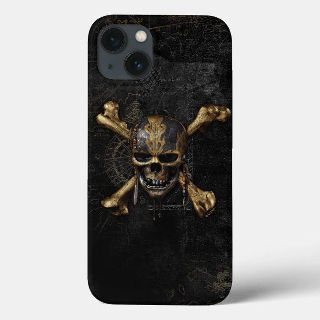 Pirates of the Caribbean Skull & Cross Bones Case-Mate iPhone Case (Back)