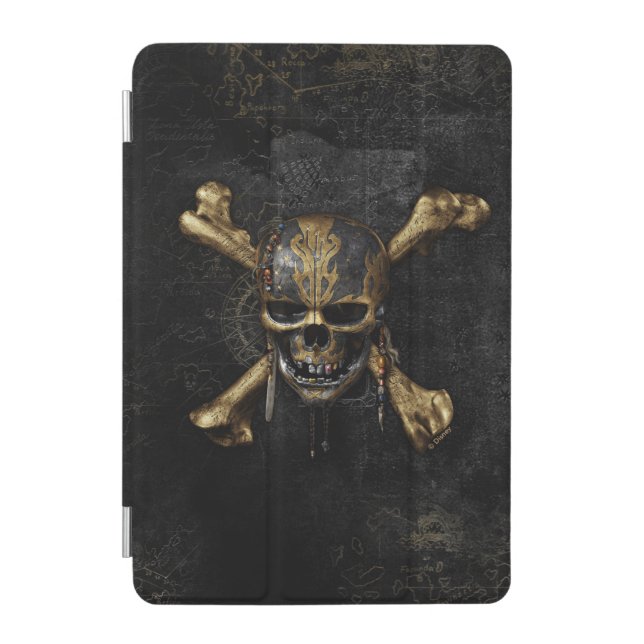 Pirates of the Caribbean Skull & Cross Bones iPad Mini Cover (Front)