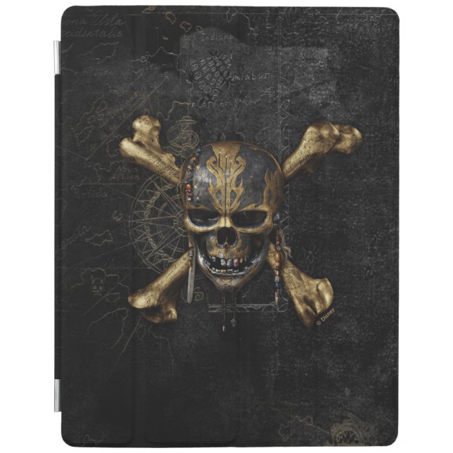 Pirates of the Caribbean Skull & Cross Bones iPad Smart Cover (Front)