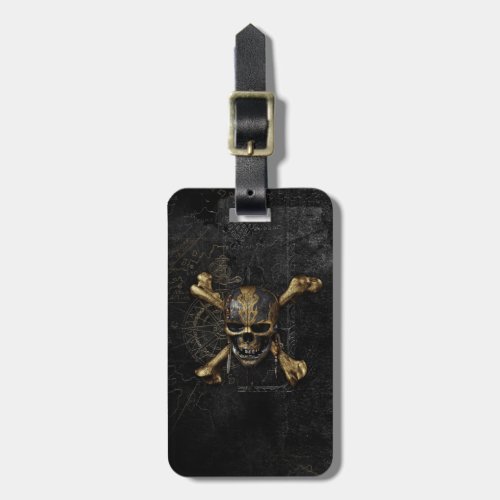 Pirates of the Caribbean Skull  Cross Bones Luggage Tag