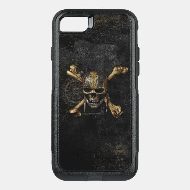Pirates of the Caribbean Skull & Cross Bones Otterbox iPhone Case (Back)