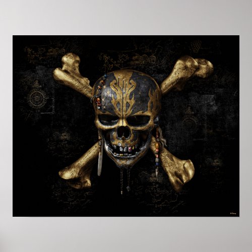 Pirates of the Caribbean Skull  Cross Bones Poster