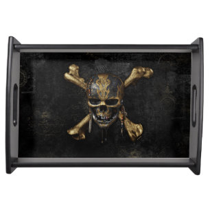 Pirates of the Caribbean Skull & Cross Bones Serving Tray