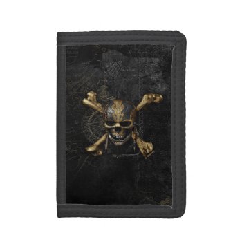 Pirates Of The Caribbean Skull & Cross Bones Trifold Wallet by DisneyPirates at Zazzle