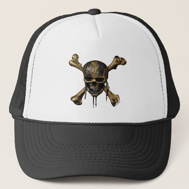 Pirates of the Caribbean Skull & Cross Bones Trucker Hat (Front)