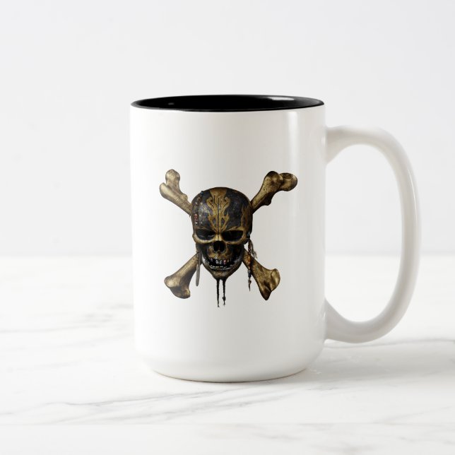 Pirates of the Caribbean Skull & Cross Bones Two-Tone Coffee Mug (Right)