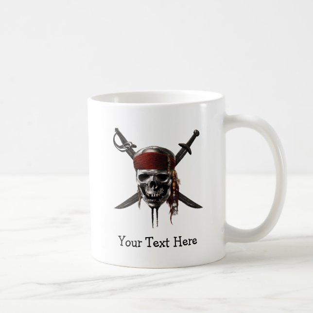 Pirates of the Caribbean Skull Logo Coffee Mug (Right)