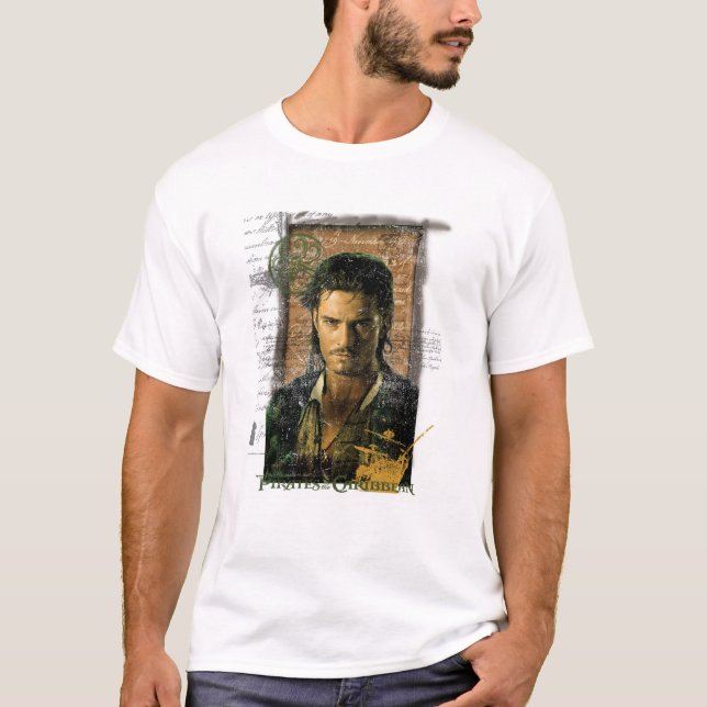 Pirates Of The Caribbean Will Turner Photo Disney T-Shirt (Front)