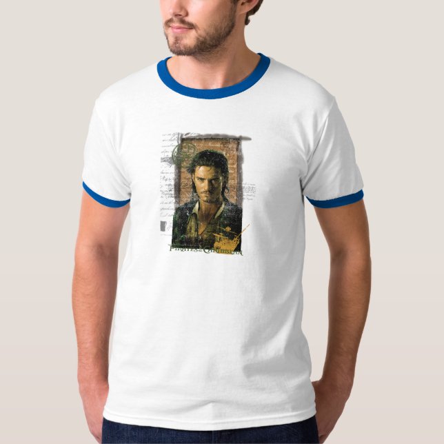 Pirates Of The Caribbean Will Turner Photo Disney T-Shirt (Front)