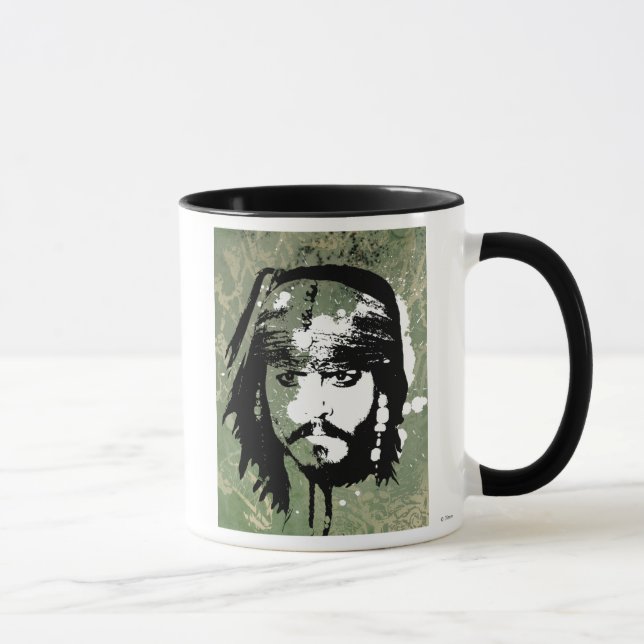 Pirates of the Caribbean's Jack Sparrow Grunge Mug (Right)