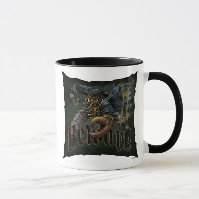 Pirates Of The Carribean Davy Jones Beware Disney Mug (Right)