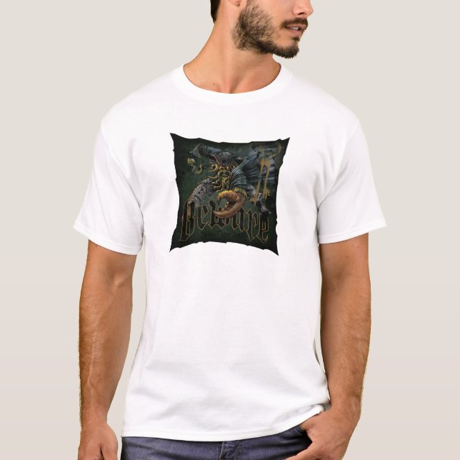 Pirates Of The Carribean Davy Jones Beware Disney T-Shirt (Front)