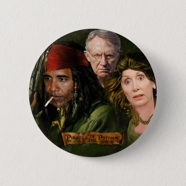Pirates_of_the_Potomac Pinback Button (Front)