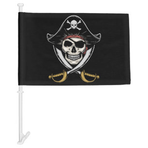 Pirates on Board! Car Flag