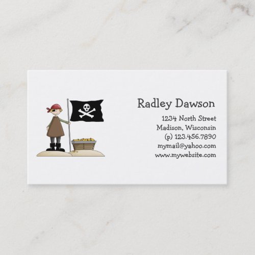 Pirates · Pirate, Flag &amp; Treasure Business Card Templates