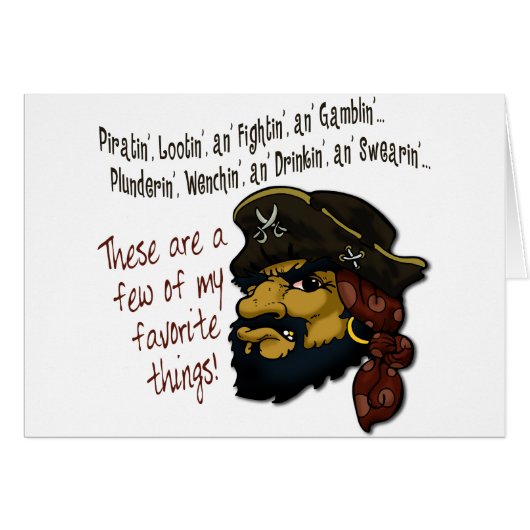 Pirates Rock! Cards (Front Horizontal)