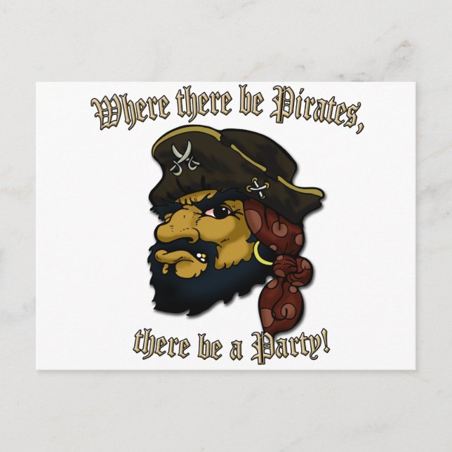 Pirates Rock! Postcard (Front)