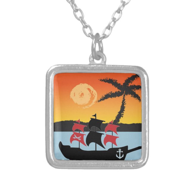 Pirates Ship Necklace (Front)
