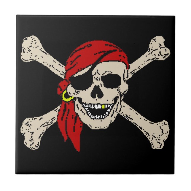 Pirates Skull Tile (Front)