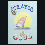 Pirates Soul Sailboat Nautical Sailing Gallery Wrap<br><div class="desc">Pirates Soul Sailboat Nautical Sailing. Best gifts for Pirates T-shirts, Casual Outfits, Sailboat Sweatshirt, Regata Storica Stickers, Ship Mugs, Boat Hoodies, Sailing Baseball T-shirts, Venice Carnival Wall Art, Sports Kids T-shirts, Anniversary T-shirts, and Birthday T-shirts. 24" x 36" Gallery Wrap. The Colorful designer-fitting outfits for Festival lovers, Pirates, Regata Storica,...</div>