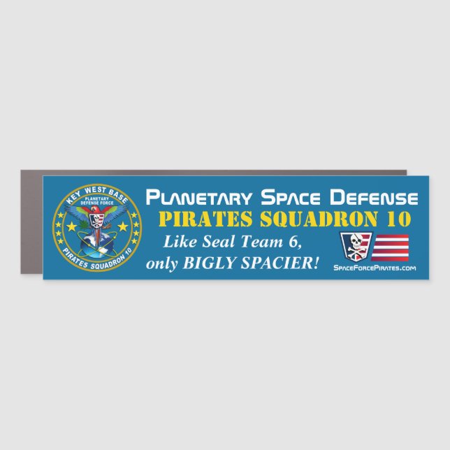 Pirates Squadron  Car Magnet (Front)