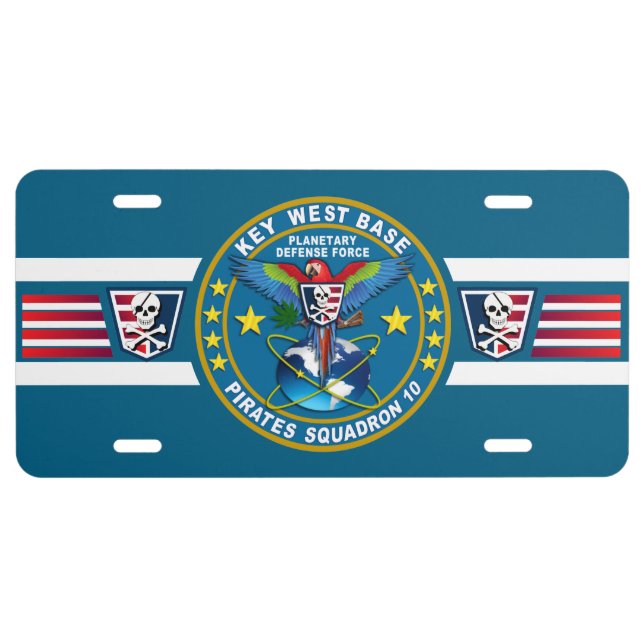 Pirates Squadron License Plate (Front)
