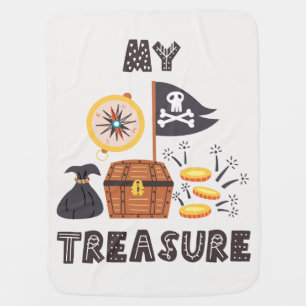 Pirate's Treasure Chest Baby Blanket