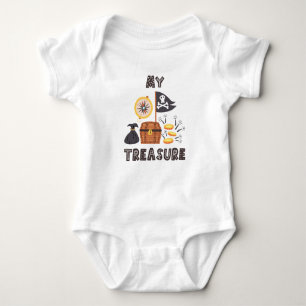 Pirate's Treasure Chest Baby Bodysuit
