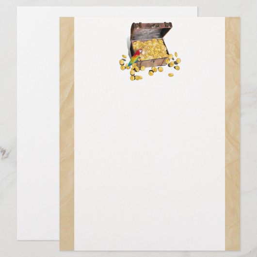 Pirate's Treasure Chest on Crinkle Paper (Front/Back)
