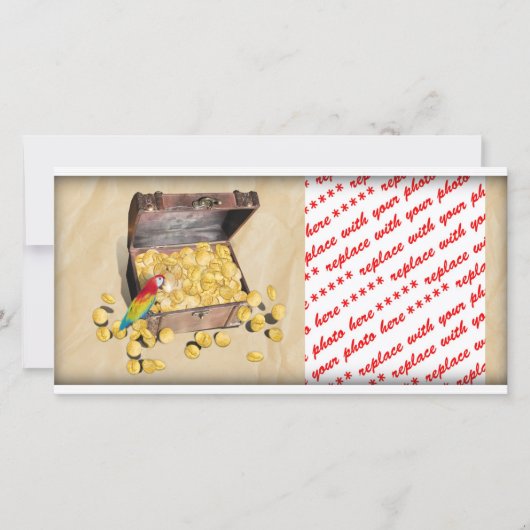 Pirate's Treasure Chest on Crinkle Paper (Front)