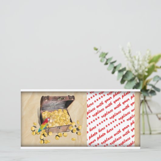 Pirate's Treasure Chest on Crinkle Paper (Standing Front)