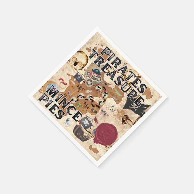 Pirates Treasure - Mince Pies Napkins (Corner)