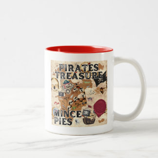 Pirates Treasure - Mince Pies Two-Tone Coffee Mug