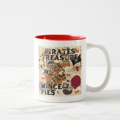 Pirates Treasure _ Mince Pies Two_Tone Coffee Mug