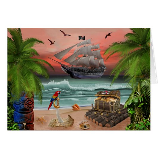 PIRATES TREASURE QUEST CARDS (Front Horizontal)