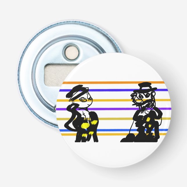 Pirates wedding  bottle opener (Front)