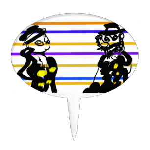 Pirates wedding cake topper