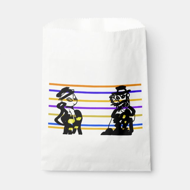 Pirates wedding  favor bag (Front)