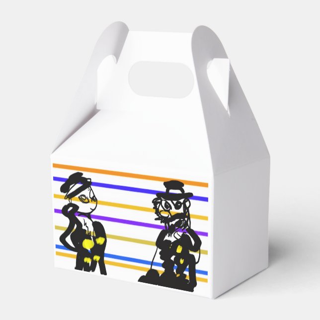 Pirates wedding  favor boxes (Front Side)