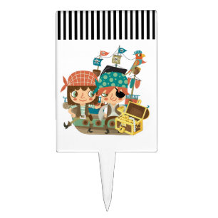 Pirates With Treasure Cake Topper