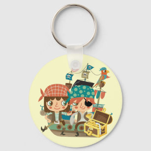Pirates With Treasure Keychain