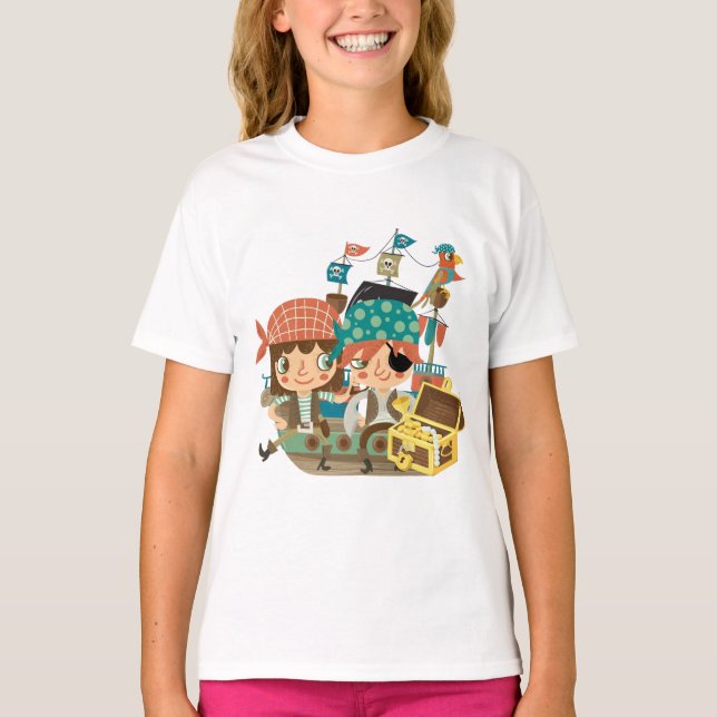 Pirates With Treasure T-Shirt (Front)