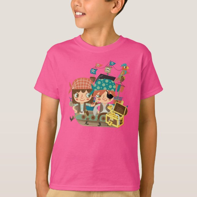 Pirates With Treasure T-Shirt (Front)