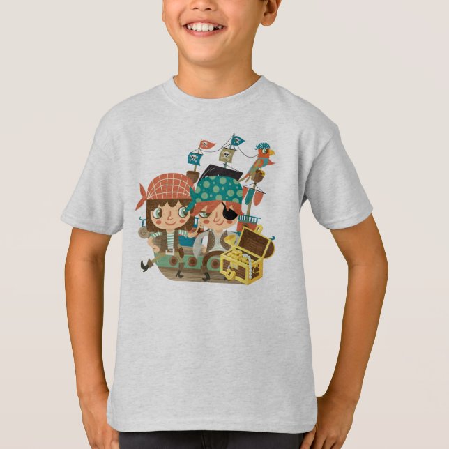 Pirates With Treasure T-Shirt (Front)