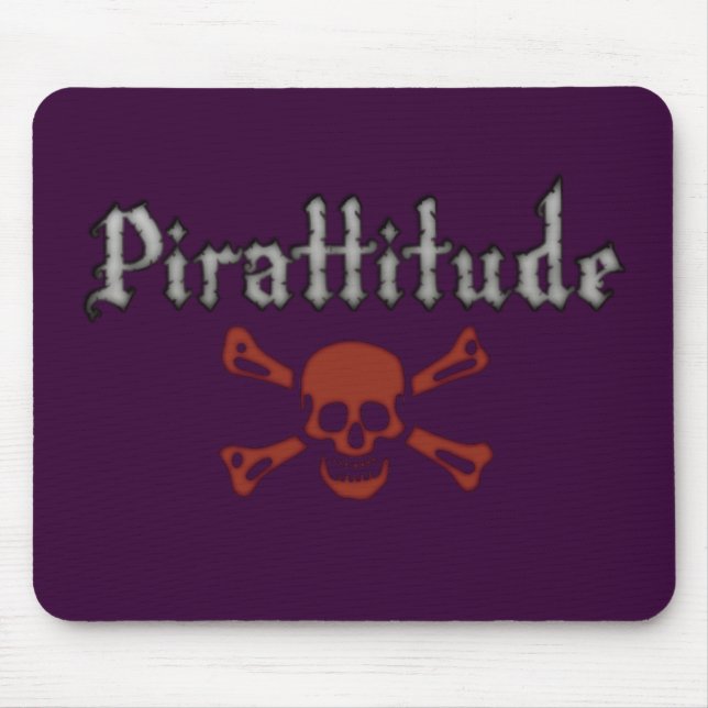 Pirattitude Purple Mousepad (Front)