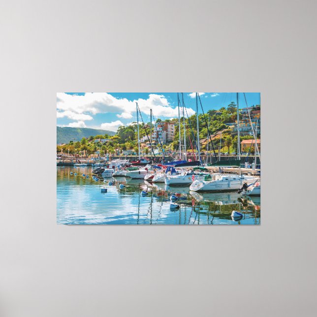 Piriapolis City Port, Maldonado, Uruguay Canvas Print (Front)