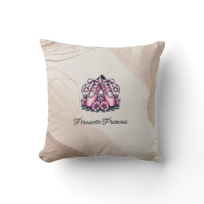 Pirouette Princess Throw Pillow